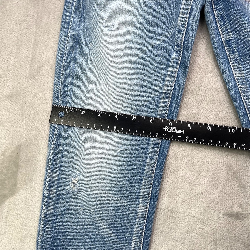Moussy Vintage Jeans Women 24 Blue Diana Skinny Low Rise Made in Japan Denim New - Picture 12 of 16